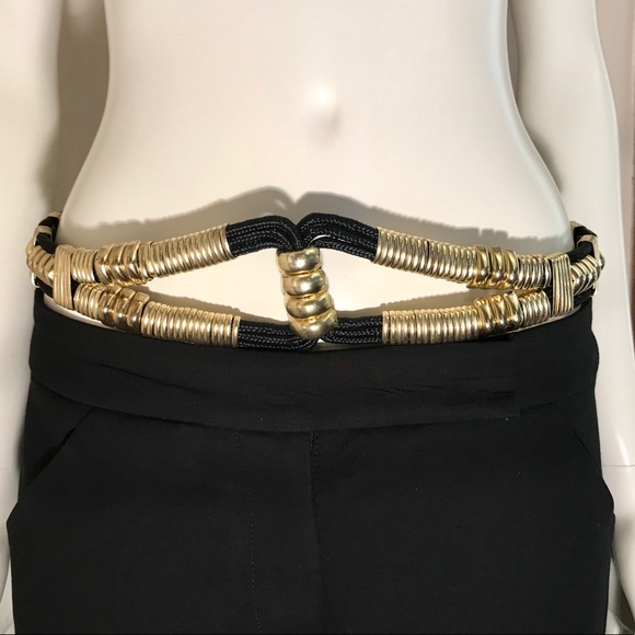 1980’s Black and Gold Embellishment Belt main image 4